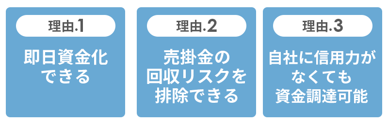 資金ショート時にファクタリングが有効な3つの理由