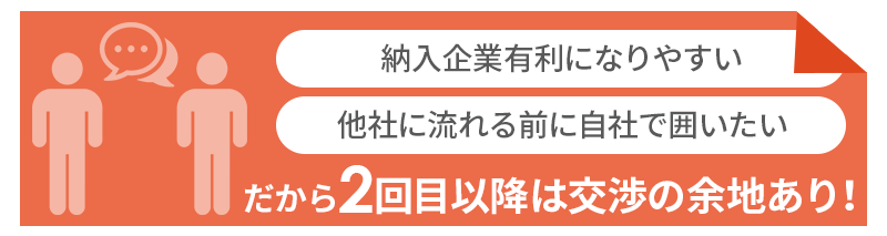 2回目以降の継続契約は交渉の余地あり