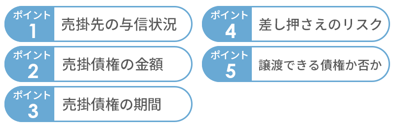 支払企業への審査の5つのポイント