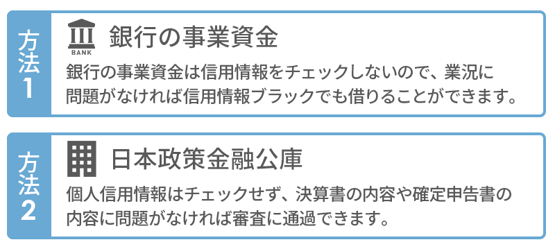 代表者がブラックの法人が事業資金を調達する3つの方法