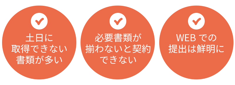 必要書類提出時の注意点