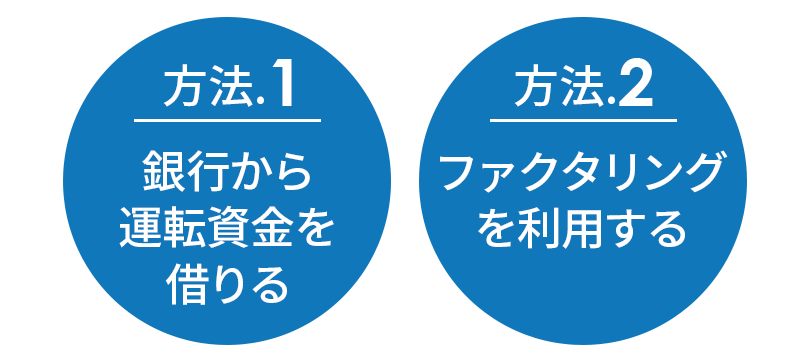 資金繰り改善のために外部から資金調達する方法