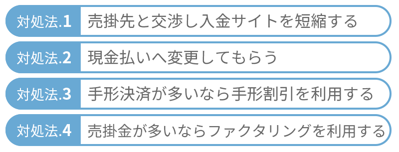 売上債権回転期間が長い時の対処法4選